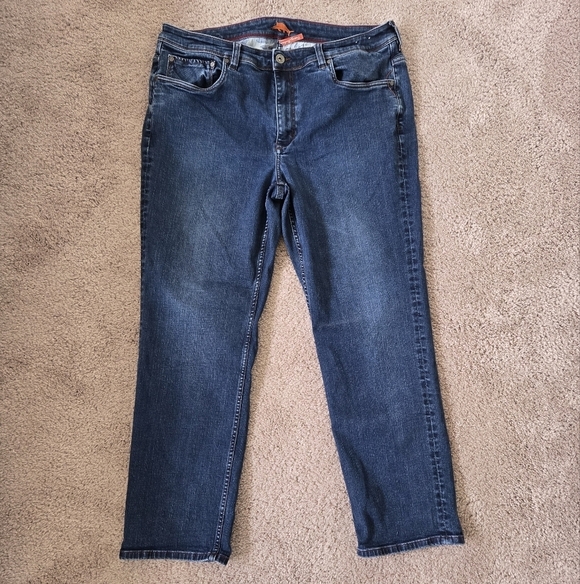 Tommy Bahama Classic Fit Straight Leg Navy Stretch Denim Jeans Size 38×30 - Picture 7 of 15